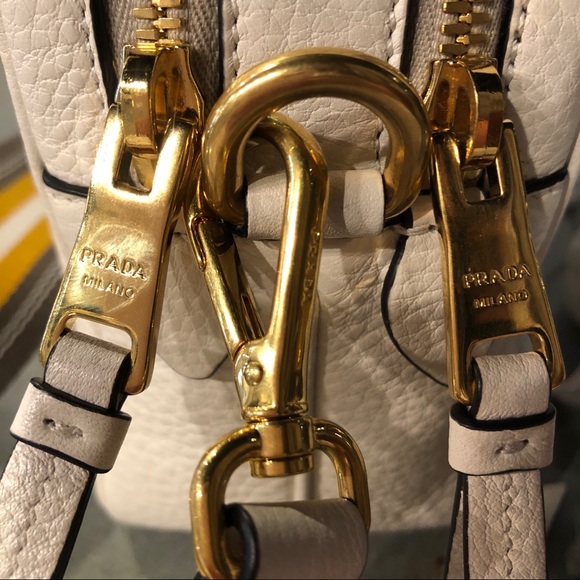 Prada Bags Prada Leather Crossbody Bag In White Poshmark
